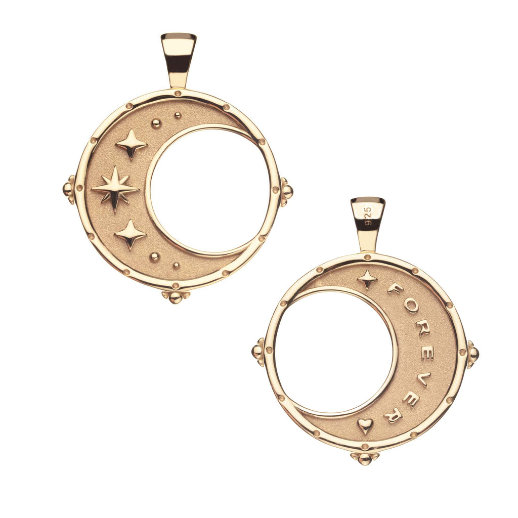 FOREVER Moon and Back Pendant Coin
