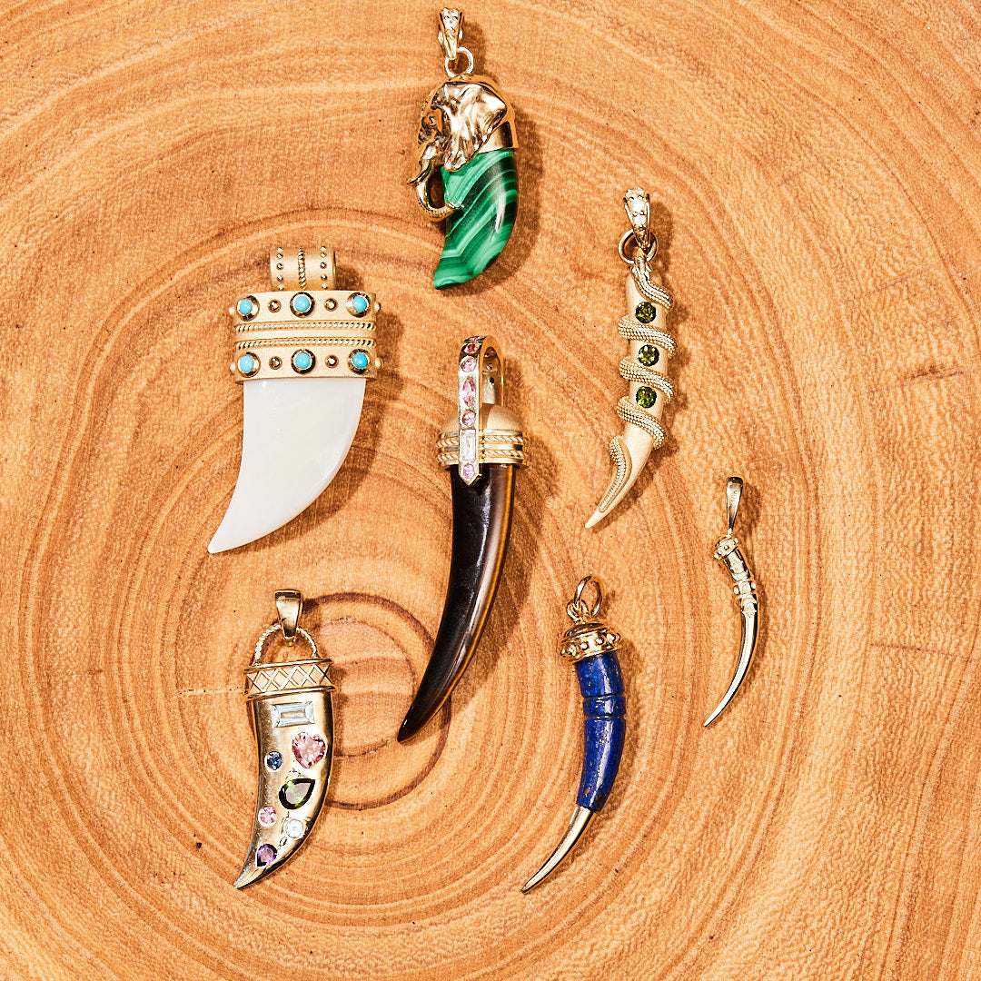 PROTECT 14k Mother of Pearl Tusk Pendant